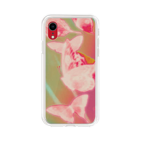 Pink Butterflies Dreamy Colorful Background iPhone XR Case