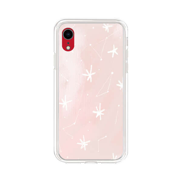 Pink Stars and Constellation Pattern iPhone XR Case