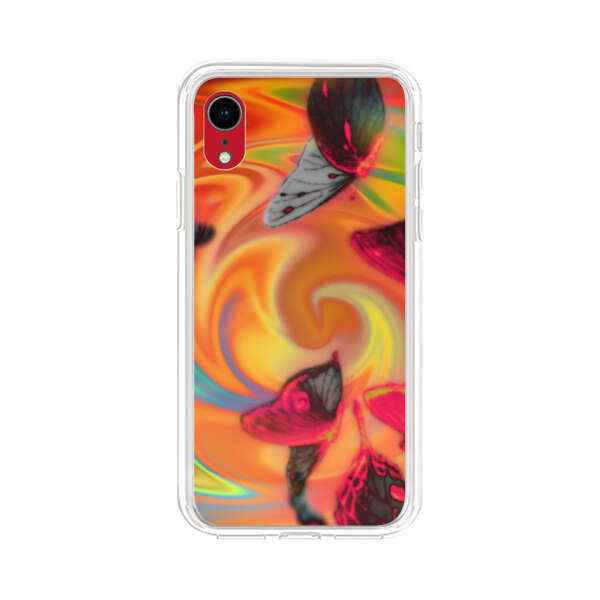Psychedelic Butterflies Swirl iPhone XR Case