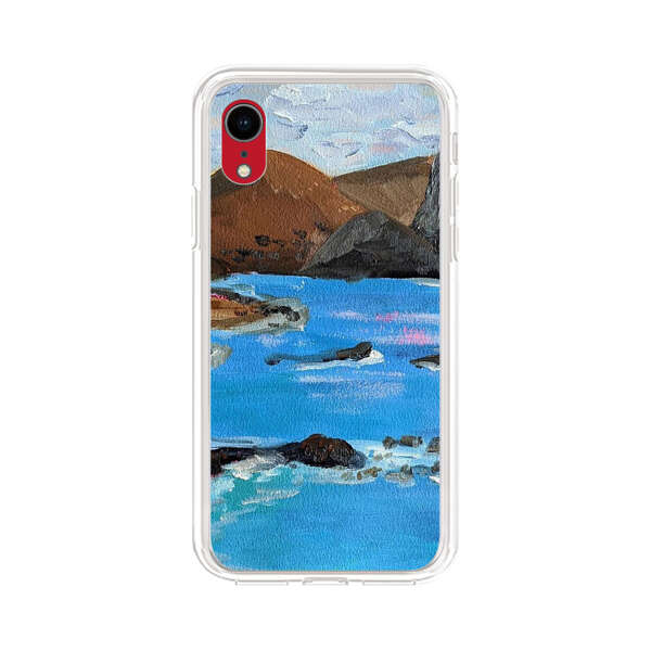 Rocky Coastline Ocean Painting iPhone XR Case