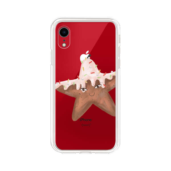 Smiling Gingerbread Star Cookie iPhone XR Case
