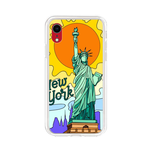 Statue of Liberty New York Artistic Sun iPhone XR Case
