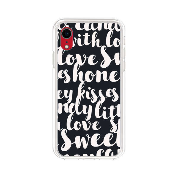 Sweet Honey Kisses Love Sugar Candy Pattern iPhone XR Case