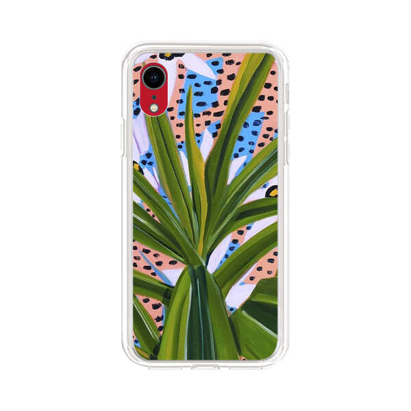 Tropical Leaves Abstract Pattern iPhone XR Case