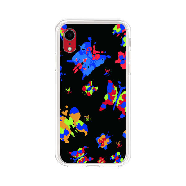 Vibrant Abstract Butterflies and Floral Splashes iPhone XR Case