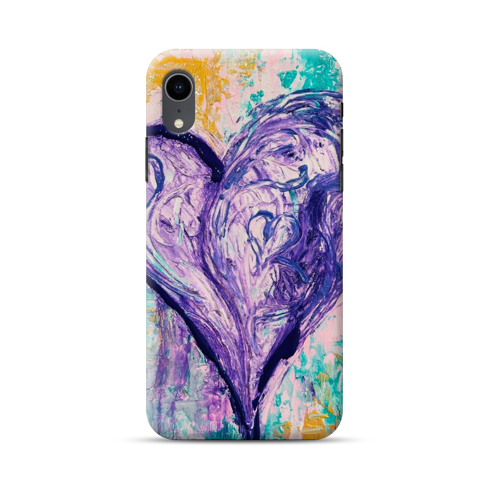 heart artwork iPhone XR Hard Case