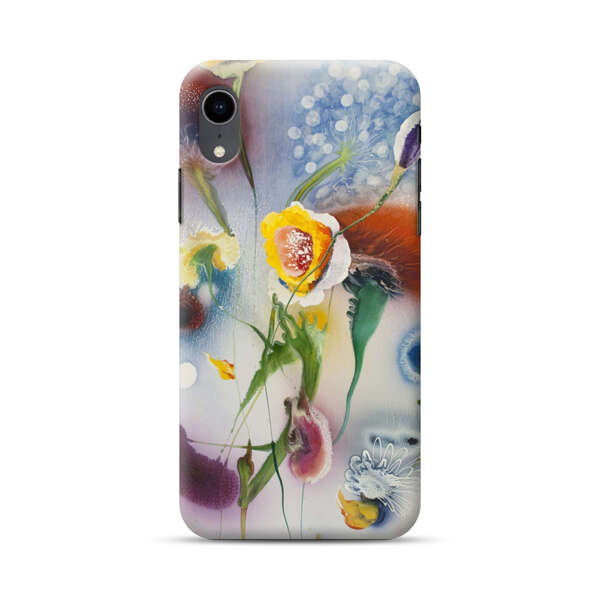 Abstract Colorful Flowers iPhone XR Hard Case