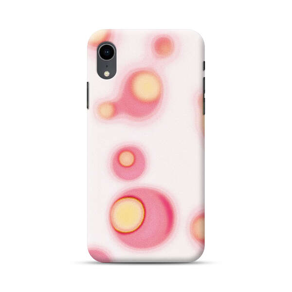 Abstract Pink and Yellow Blobs iPhone XR Hard Case
