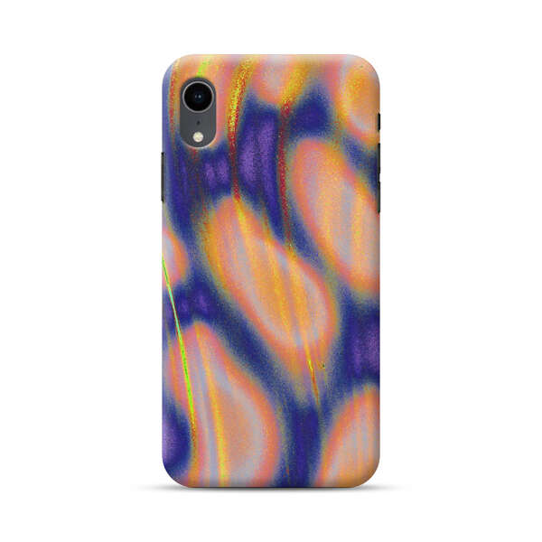 Abstract Vibrant Swirl Art iPhone XR Hard Case