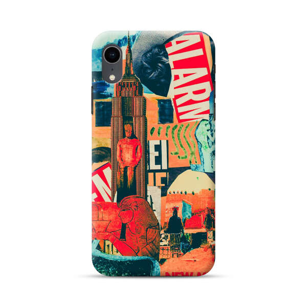 Artistic Urban Collage iPhone XR Hard Case