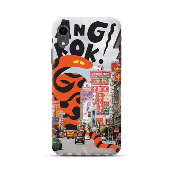Bangkok Chinatown Snake Street Scene iPhone XR Hard Case