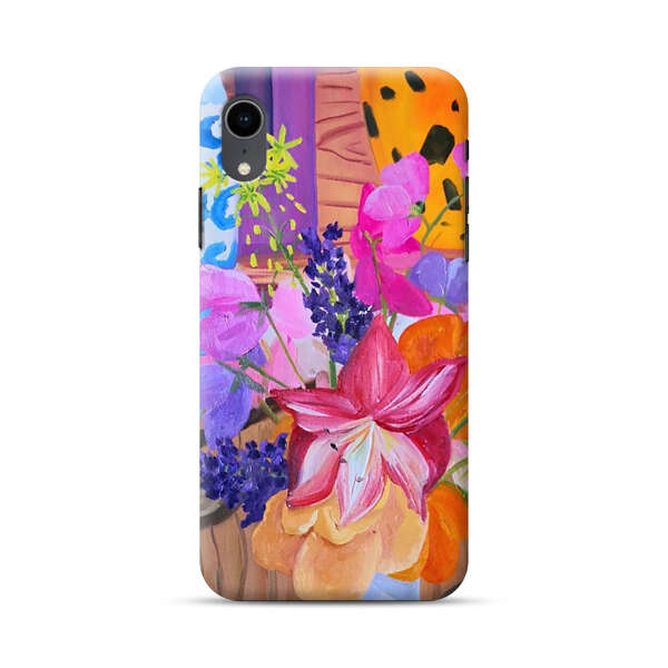 Bright Vibrant Floral Still Life iPhone XR Hard Case