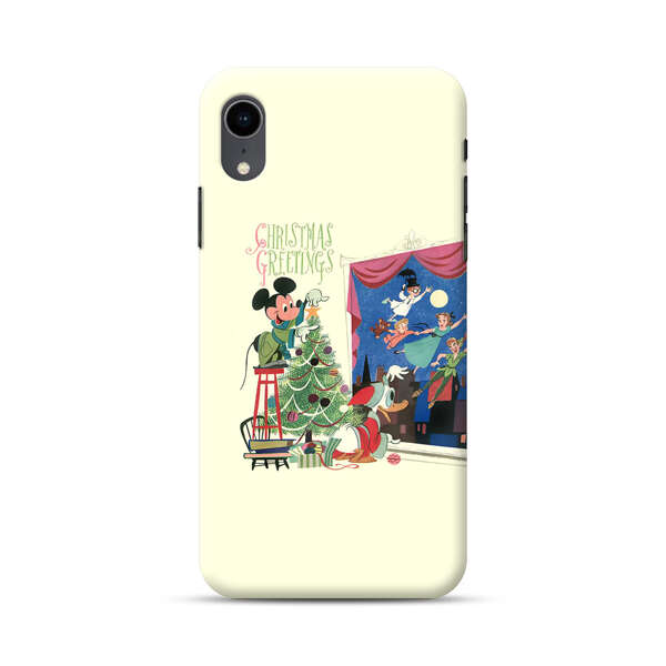 Christmas Disney Mickey Mouse and Peter Pan iPhone XR Hard Case