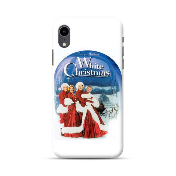Classic White Christmas Scene iPhone XR Hard Case
