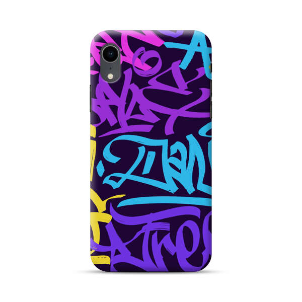 Colorful Graffiti Pattern iPhone XR Hard Case