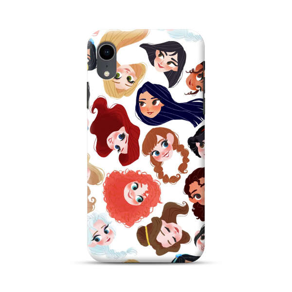 Diverse Animated Girl Faces iPhone XR Hard Case