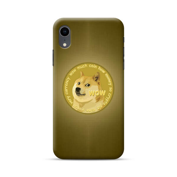Golden Dogecoin Coin iPhone XR Hard Case