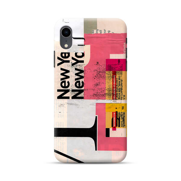 Modern Abstract Collage Artwork iPhone XR Hard Case