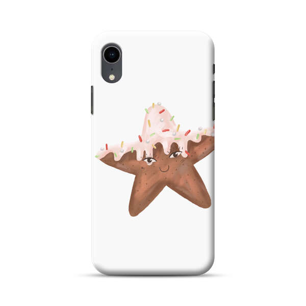 Smiling Gingerbread Star Cookie iPhone XR Hard Case