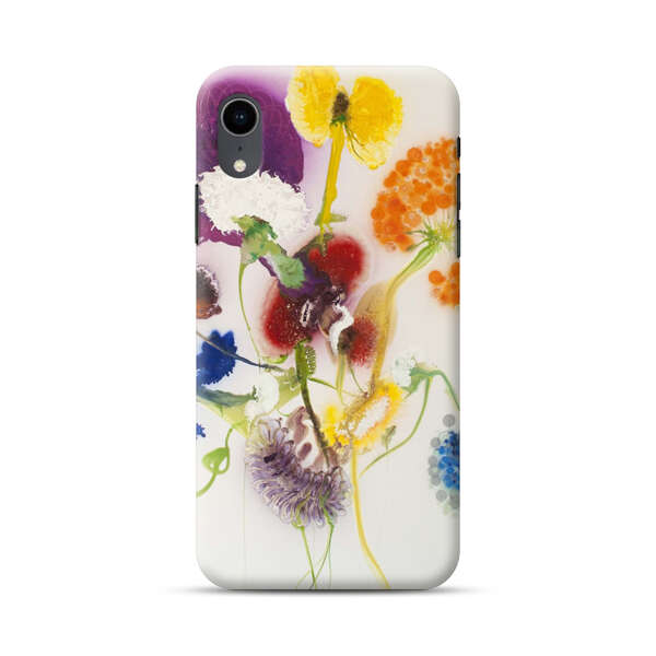 Vibrant Abstract Floral Artwork iPhone XR Hard Case