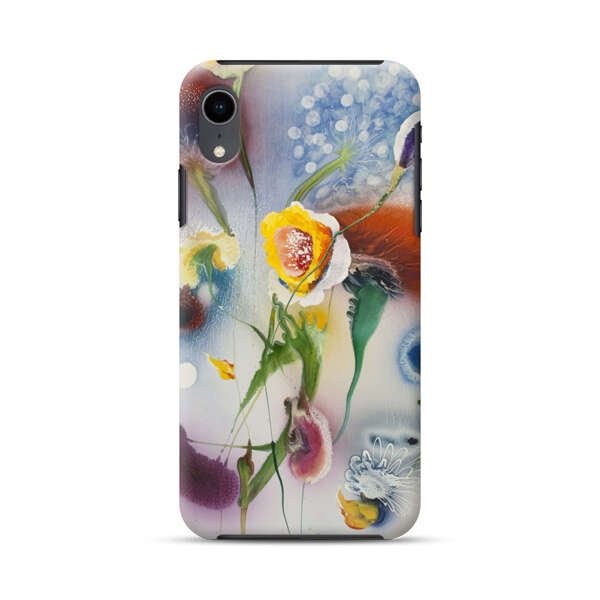Abstract Colorful Flowers iPhone XR Impact Case