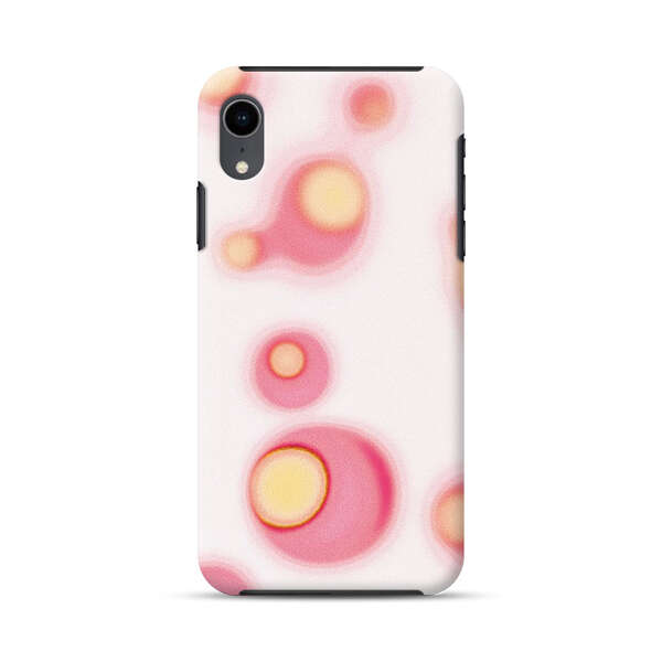 Abstract Pink and Yellow Blobs iPhone XR Impact Case