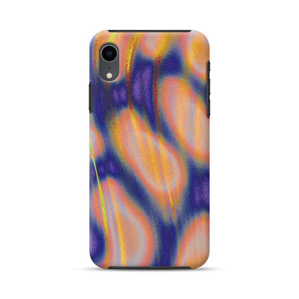Abstract Vibrant Swirl Art iPhone XR Impact Case
