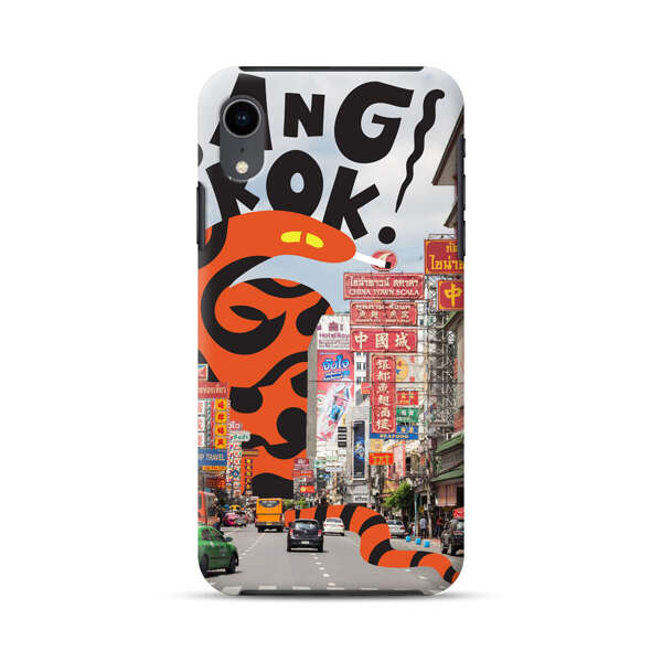 Bangkok Chinatown Snake Street Scene iPhone XR Impact Case