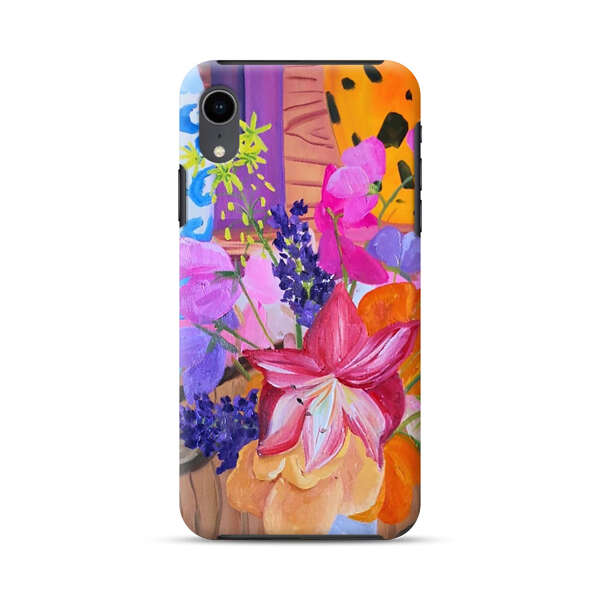 Bright Vibrant Floral Still Life iPhone XR Impact Case