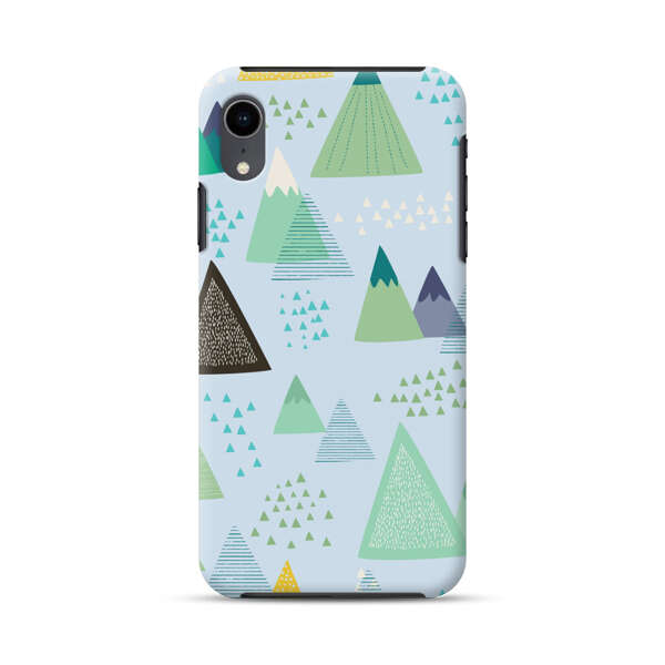 Colorful Abstract Mountain Pattern iPhone XR Impact Case