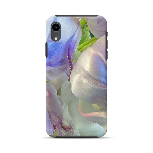 Delicate Pastel Flower Petals Close Up iPhone XR Impact Case