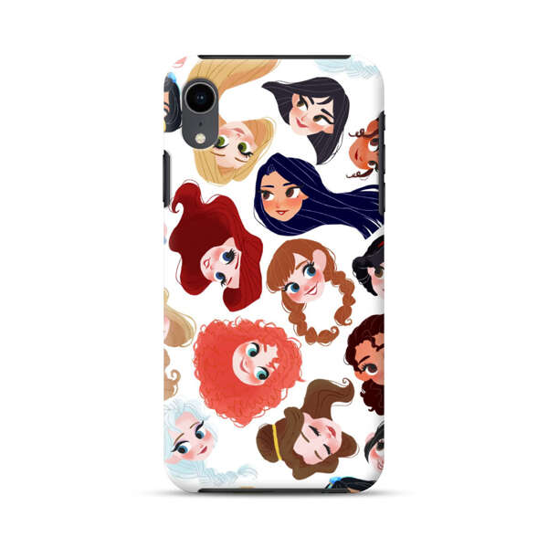 Diverse Animated Girl Faces iPhone XR Impact Case