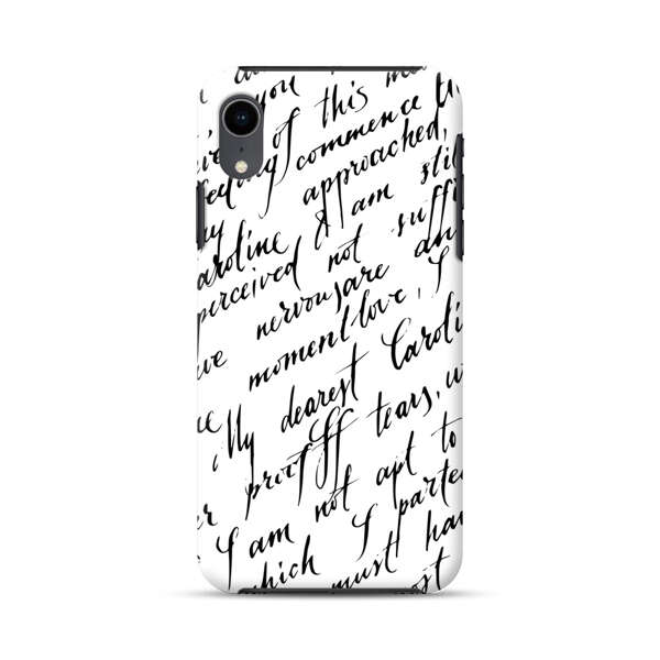 Handwritten Calligraphy iPhone XR Impact Case