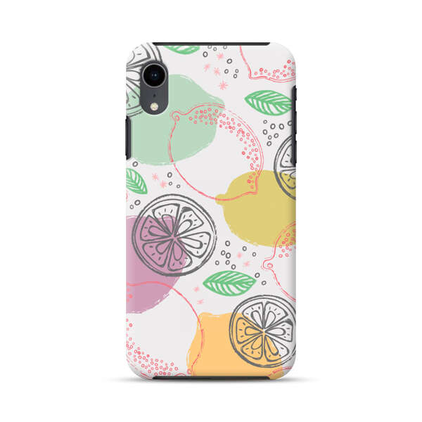 Lemon Colorful Abstract Pattern iPhone XR Impact Case