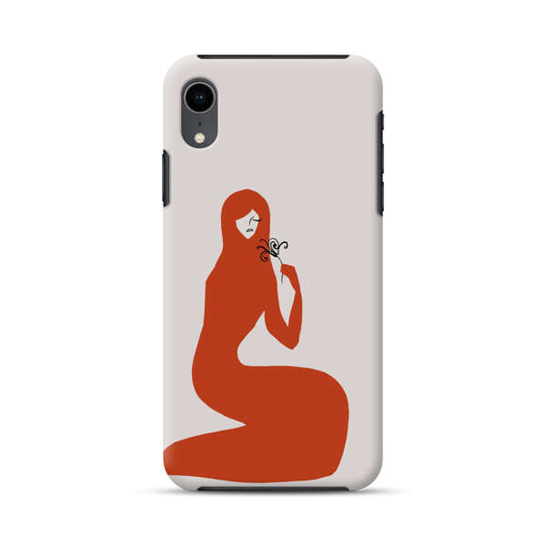 Minimalist Abstract Woman Silhouette iPhone XR Impact Case