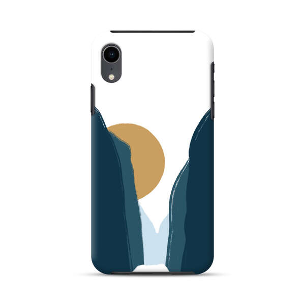 Sunset Between Dark Cliffs iPhone XR Impact Case