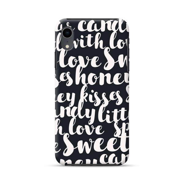 Sweet Honey Kisses Love Sugar Candy Pattern iPhone XR Impact Case