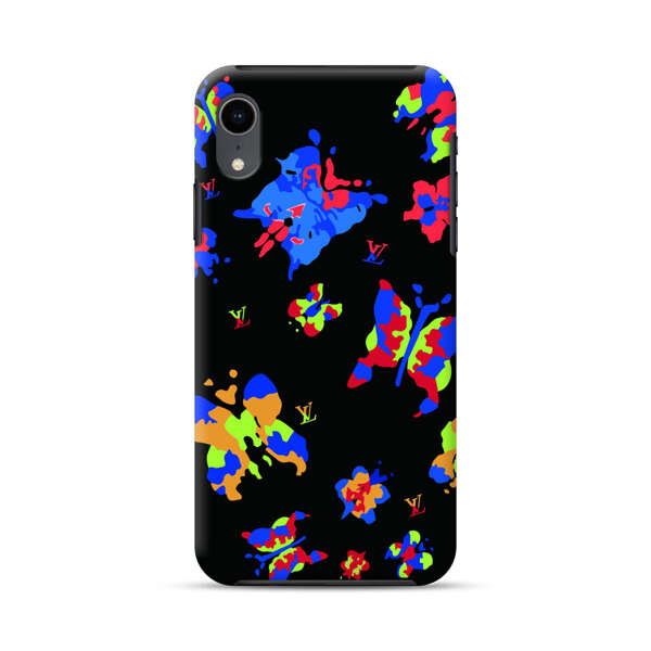 Vibrant Abstract Butterflies and Floral Splashes iPhone XR Impact Case