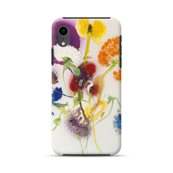 Vibrant Abstract Floral Artwork iPhone XR Impact Case