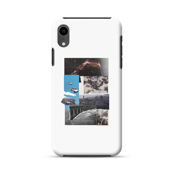 Vintage Collage with Aviation, Bridge, and Cityscape iPhone XR Impact Case