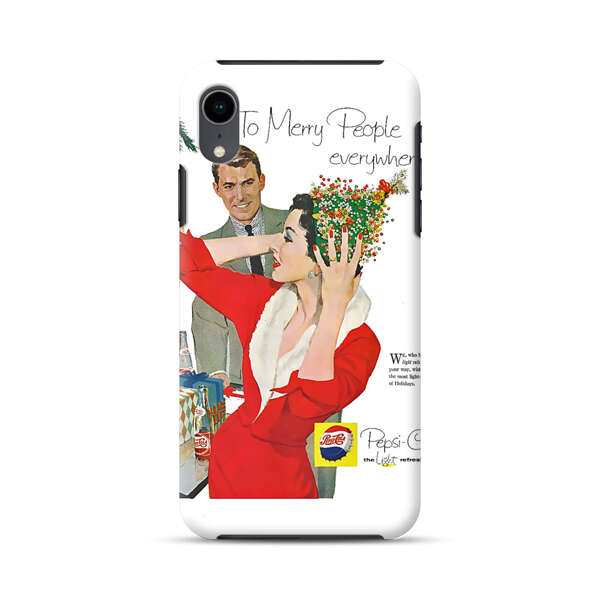 Vintage Pepsi-Cola Holiday Advertisement iPhone XR Impact Case