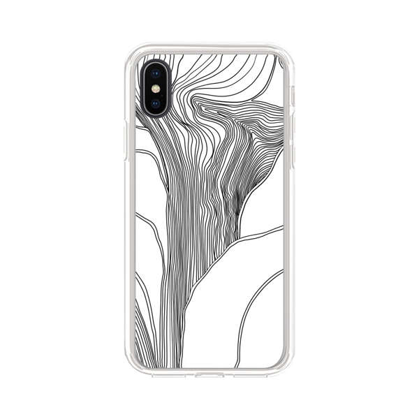 Abstract Line Art Design iPhone XS Max Case