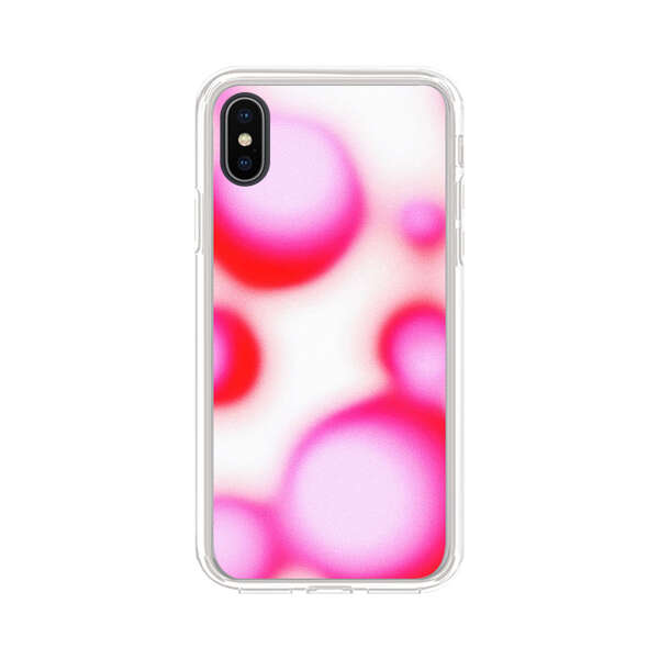 Abstract Pink and Red Blurry Circles iPhone XS Max Case
