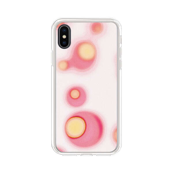 Abstract Pink and Yellow Blobs iPhone XS Max Case