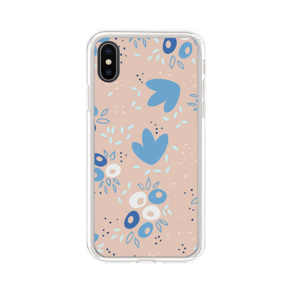 Blue Floral Pattern iPhone XS Max Case
