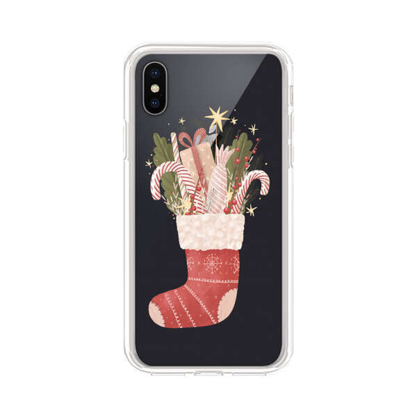 Christmas Stocking with Gifts and Candy Canes iPhone XS Max Case