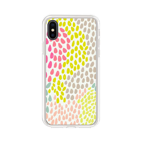 Colorful Abstract Teardrop Pattern iPhone XS Max Case