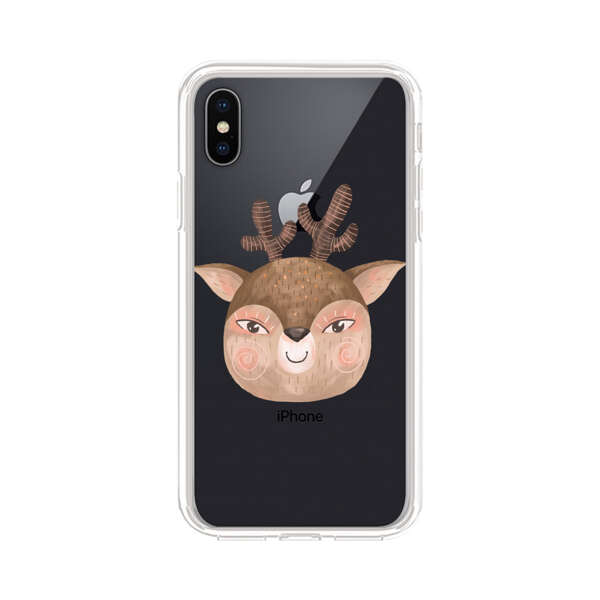 Cute Cartoon Deer Face iPhone XS Max Case