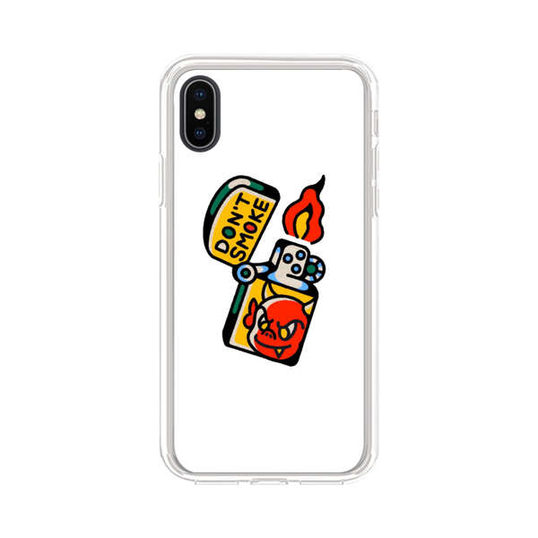 Don't Smoke Vintage Lighter with Devil Face iPhone XS Max Case