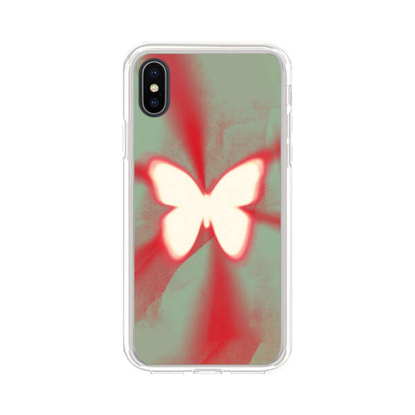 Glowing White Butterfly Abstract Radiant Design iPhone XS Max Case